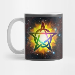 Rainbow Pentagram Mug